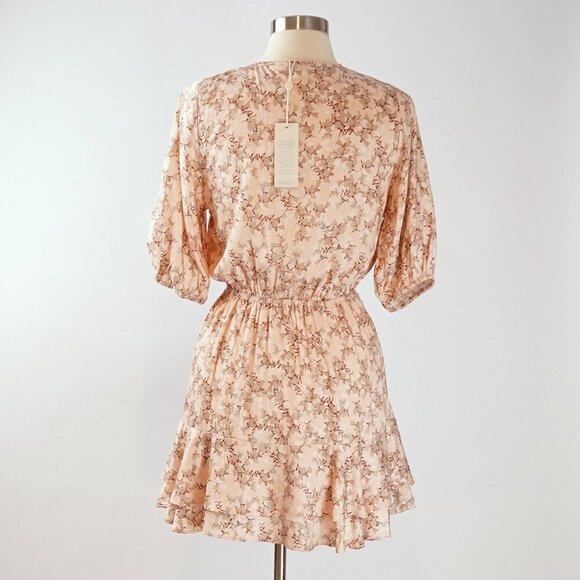 Shore Brand Malta Mini Dress Pastel Pink Floral Ruffle - Size Small - NWT - Picture 3 of 9